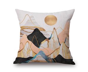 Stick Figure Mountain on Cotton&linen Pillow Cover 80773