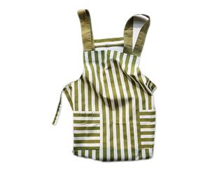 Stripe Kitchen Cooking Apron - Green