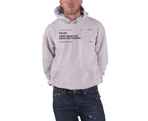 The 1975 Hoodie A Brief Inquiry Band Logo Official Mens Pullover - Grey