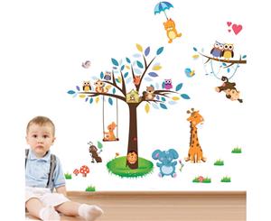 The Forest Paradise Wall Stickers Decals (Size 128cm x 79cm)