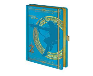 The Legend Of Zelda Notebook Breath Of The Wild Official Premium A5 - Blue