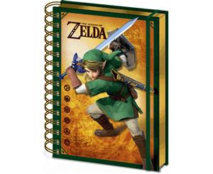 The Legend Of Zelda Notebook Link 3D Cover Official Nintendo A5 Wiro - Multi