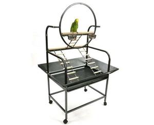 The O Parrot Bird Play Stand wrought iron Cage Aviary