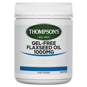 Thompson's Flaxseed Oil 1000mg 200 Vegi-Caps