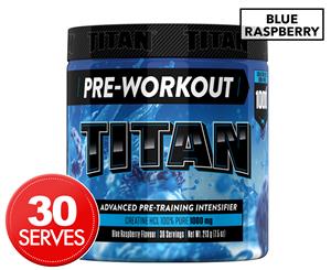 Titan Arena Pre Workout Powder Blue Raspberry 213g