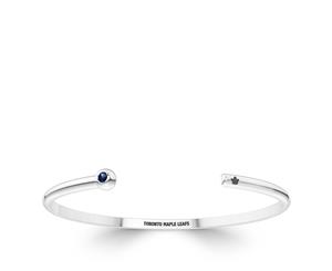 Toronto Maple Leafs Sapphire Cuff Bracelet For Women In Sterling Silver Design by BIXLER - Sterling Silver