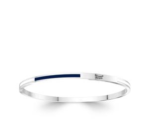 Tottenham Hotspurs FC Bangle Bracelet For Women In Sterling Silver Design by BIXLER - Sterling Silver