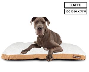 Trendy Pets 100x60x7cm Super Soft Sherpa Pet Mattress - Latte