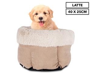 Trendy Pets 40x25cm Super Soft Pod Pet Bed - Latte