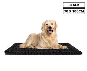 Trendy Pets 70x100cm Super Soft Pet Mat - Black