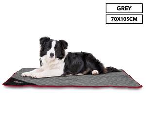 Trendy Pets 70x105cm Self Warming Delux Quilted Pet Mat - Grey