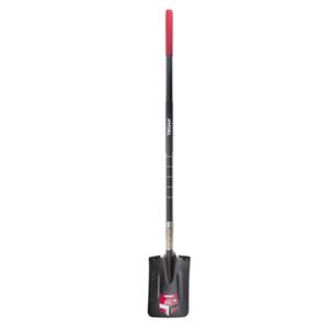 Trojan PowerStep Long Fibreglass Handle Square Mouth Post Hole Shovel