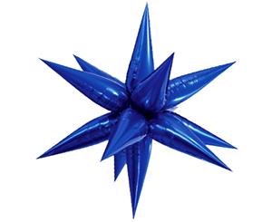 Unique Party Supershape Blue 100Cm Starburst Balloon (Blue) - SG12333