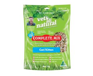 Vets All Natural Complete Mix Cat Food Feline 1kg (V2103)