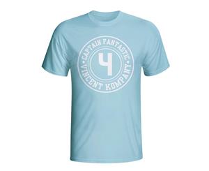 Vincent Kompany Man City Captain Fantastic T-shirt (sky Blue)