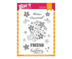 WPLUS9 - Stamp set - Embroidered Bouquet