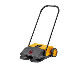 Walk Behind Manual Floor Sweeper Heavy Duty 25L Wet Dry 2200Sqm/H