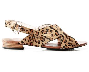 Walnut Melbourne Women's Lila Sandal - Nude Leopard