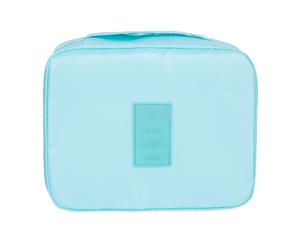 Waterproof Cosmetic MakeUp Travel Bag Organizer - Blue