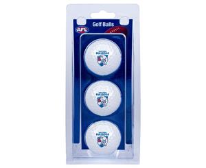 Western Bulldogs Golf Balls - 3Pk