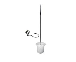 White Byron Toilet Pan Brush & Holder