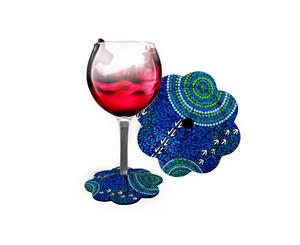 Wine Glass Coasters - Wet Design - Luther Cora