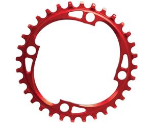 absoluteBLACK XX1 Shimano 104BCD Round Chainring Red 38T