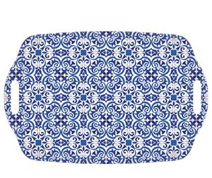 iStyle Moroccan Tiles Melamine Handled Serving Tray