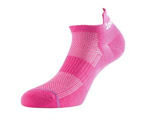 1000 Mile Tactel Trainer Liner Women's Sports Socks Double Layer - Pink - Small