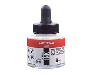 105 - Talens Amsterdam Acrylic Ink 30ml Titanium White