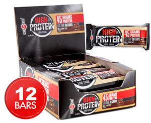 12 x Musashi Low Carb High Protein Bars Milk Choc Nut 90g