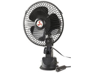 12VDC Oscillating Fan with Suction Mount Bracket