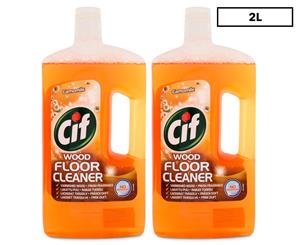 2 x Cif Wood Floor Cleaner Chamomile 1L