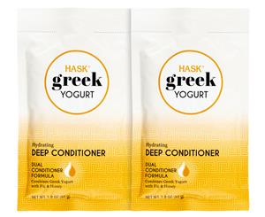 2 x Hask Greek Yoghurt Hydrating Deep Conditioner 53g