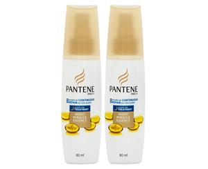 2 x Pantene Night Miracle Essence Leave In Treatment 80mL