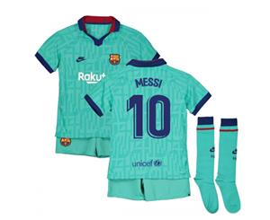 2019-2020 Barcelona Third Nike Little Boys Mini Kit (MESSI 10)