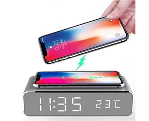 2-in-1 LED Alarm & Wireless Charging Station for Iphone and Android.