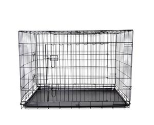 36" Collapsible Metal Pet Dog Puppy Cage Crate with Tray