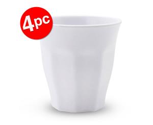 4PK Lemon Lime Melamine Cup Drinking 300ml Water/Juice Kitchen Drink Tumbler WHT