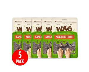 5 x WAG Kangaroo Liver Dog Treats 200g