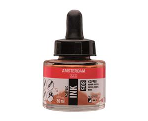 805 - Talens Amsterdam Acrylic Ink 30ml Copper