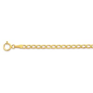 9ct 19cm Open Curb Bracelet