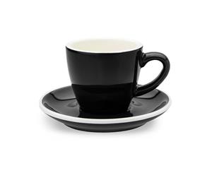 ACF Cup & Saucer 6 Set - 3oz - Black