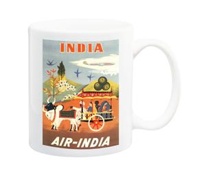 Air India Travel Poster Mug - 11 Fluid Oz