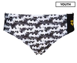 Arena Boys' Batman All-Over Print Swim Briefs - Black/Multi