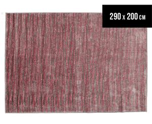 Art Silk 290x200cm Modern Industrial Rug - Pink