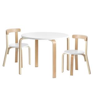 Artiss 3PCS Set Kids Table and Chairs Toys Play Desk Children Furniture Wooden