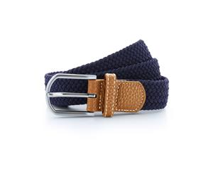 Asquith & Fox Mens Woven Braid Stretch Belt (Navy) - RW4913