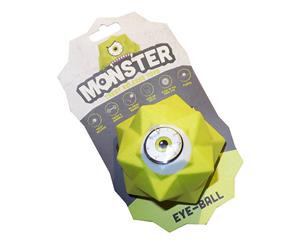 Aussie Dog Monster Treat Eye Ball - Durable Floating Fetch & Treat Toy [Colour Green]