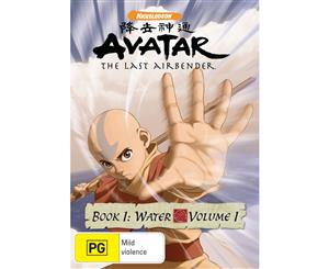 Avatar The Last Airbender Book 1 Water Volume 1 DVD Region 4